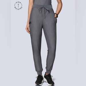 Mandala high waisted joggers gray